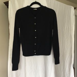 Black cashmere blend sweater